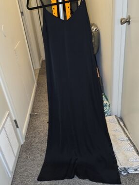 Forever 21 Black Maxi Slip Dress